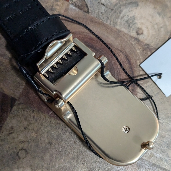 Coach Croc Embossed Leather Cut To Size Reversible 25mm New in Box ❤️ - Picture 8 of 8